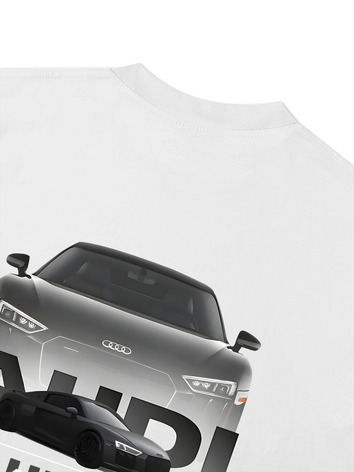 Áo Thun Relaxed Fit CAR AUDI Black & White