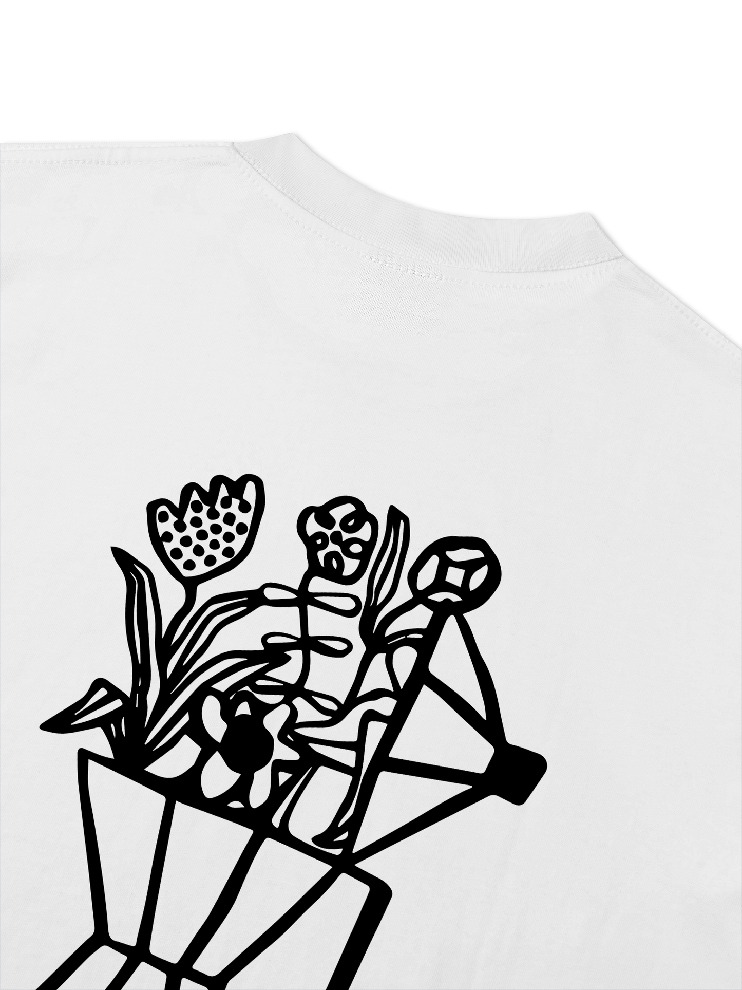 Áo Thun Relaxed Fit  Coffee & Flowers Oversized