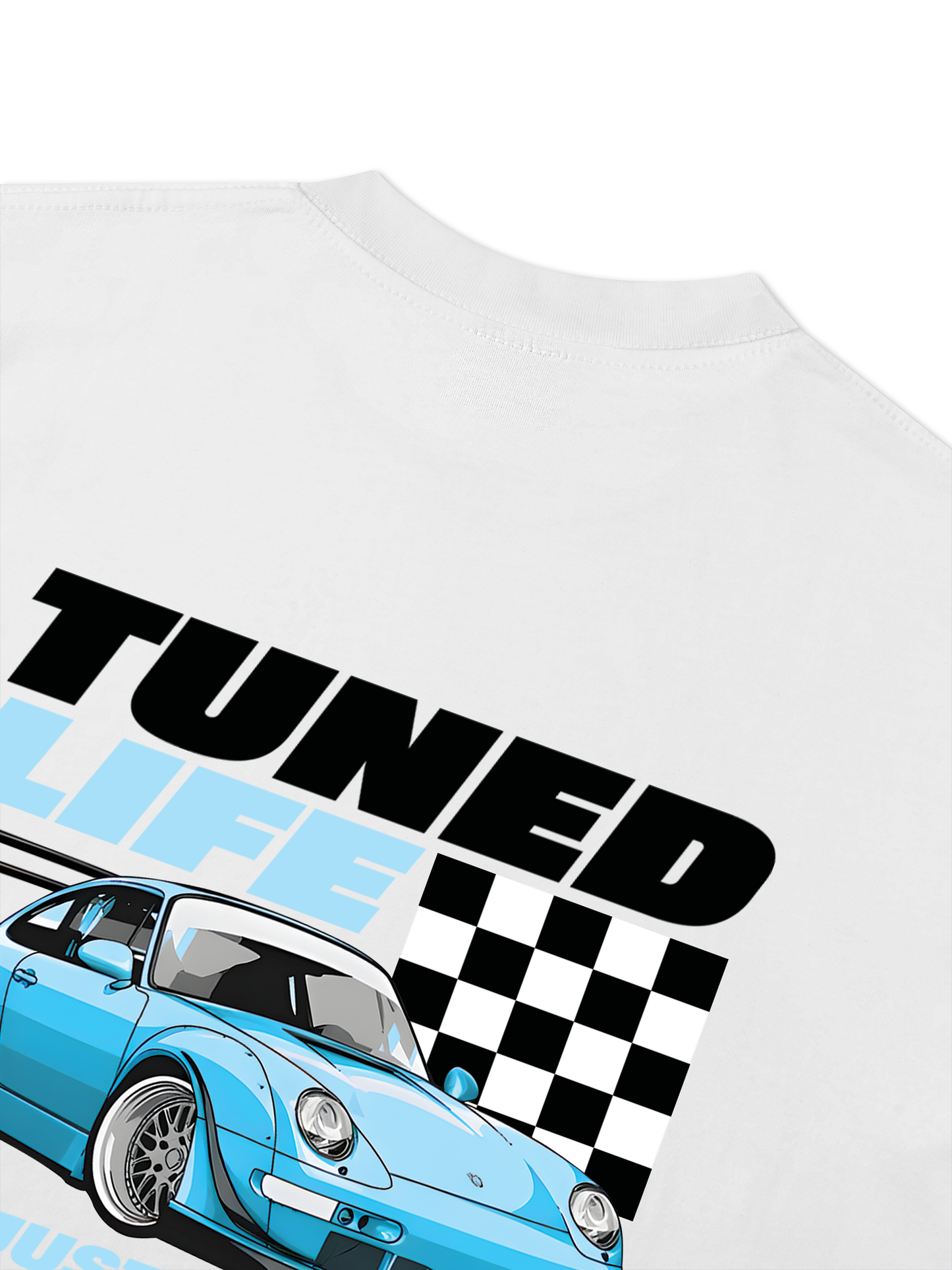 Áo Thun Relaxed Fit CAR TunedBlue