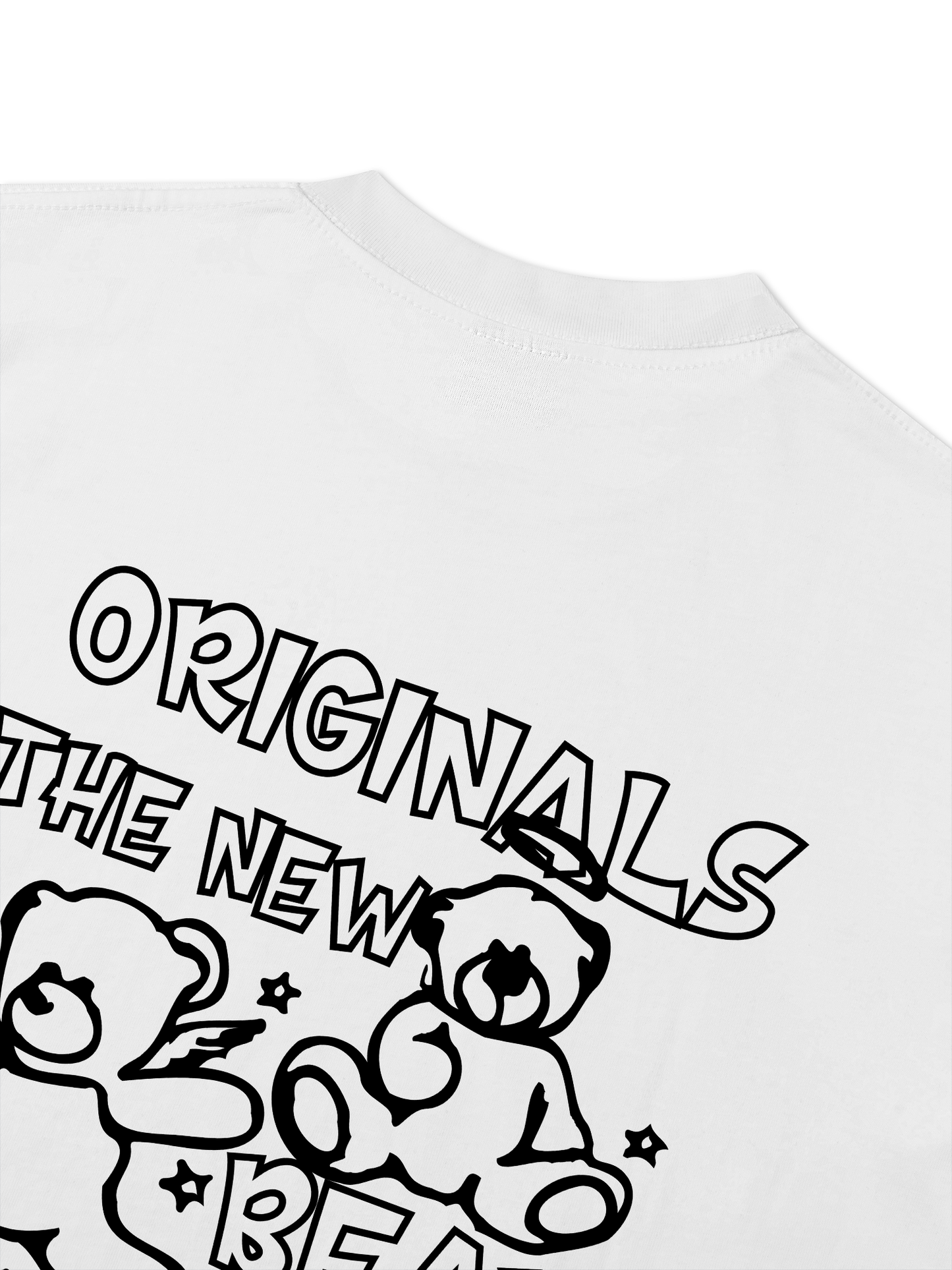 Áo Thun Relaxed Fit Bear Friends Doodle Artwork