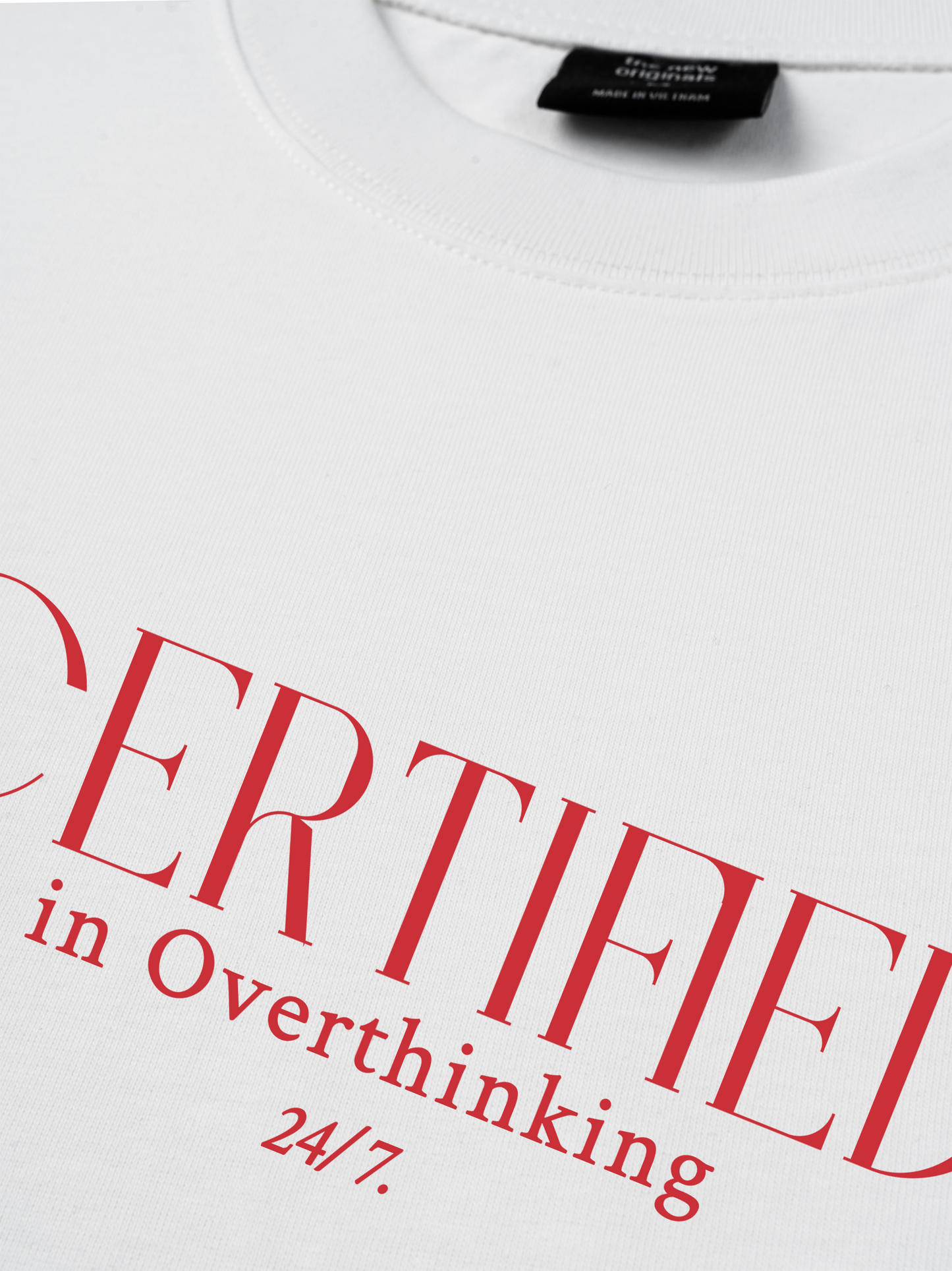 Áo Thun Relaxed Fit Certified In Overthinking