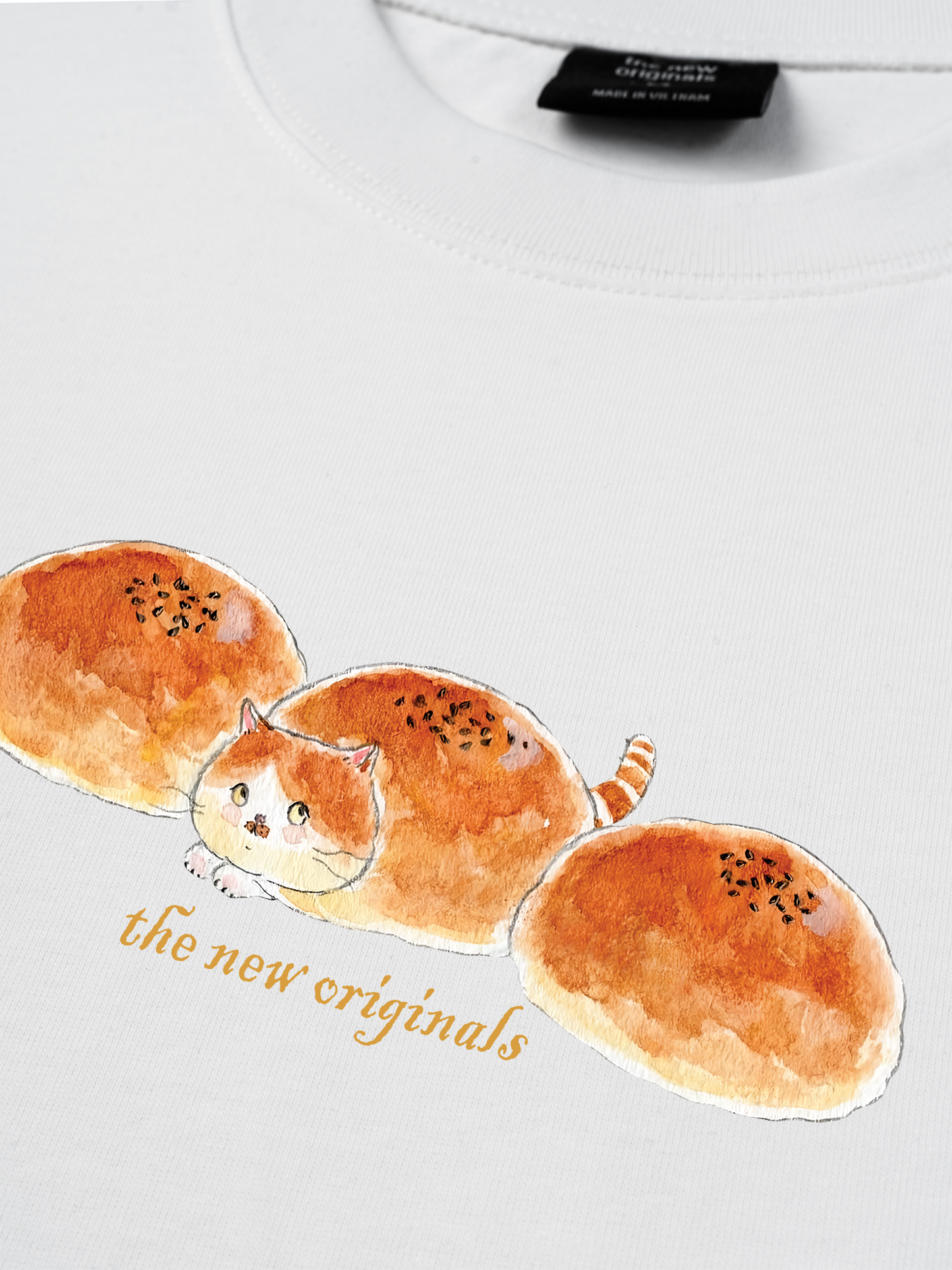 Áo Thun Relaxed Fit Cute Bread