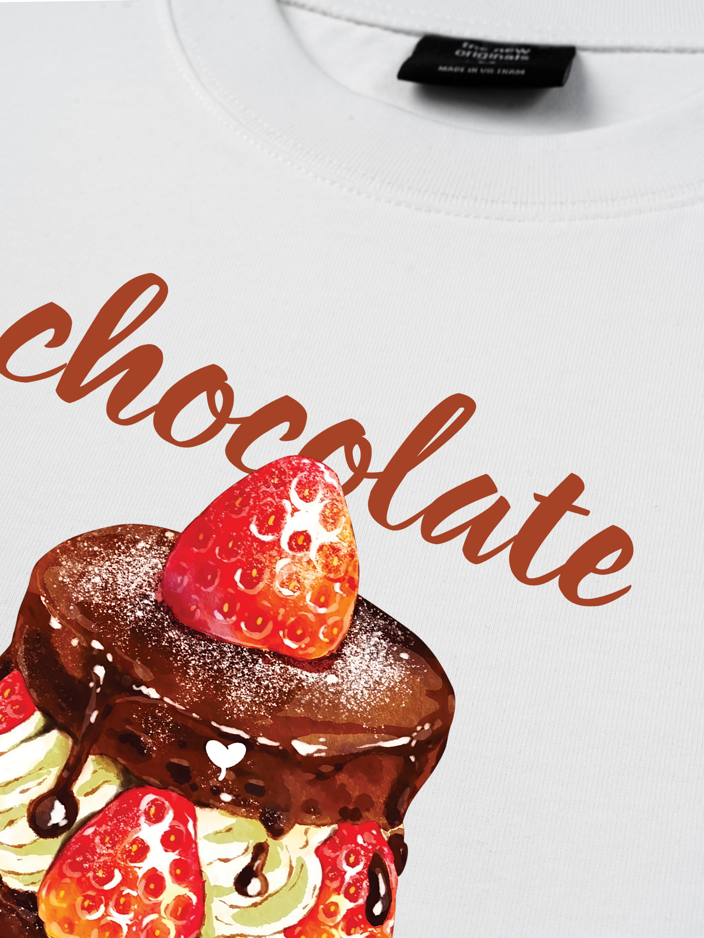 Áo Thun Relaxed Fit Strawberry Chocolate