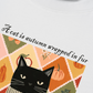 Áo Thun Relaxed Fit Autumn Vibes A Cat
