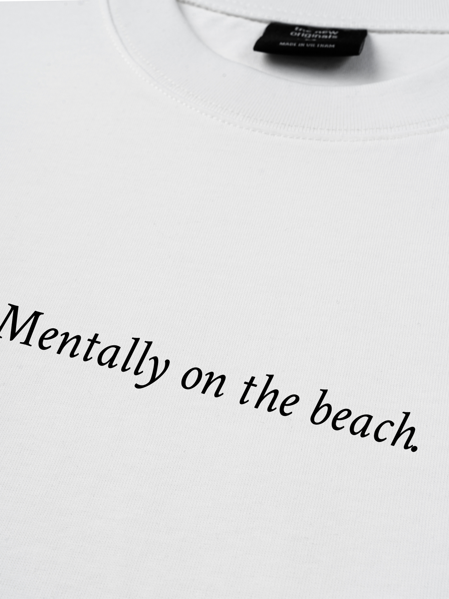 Áo Thun Relaxed Fit Mentally on the Beach