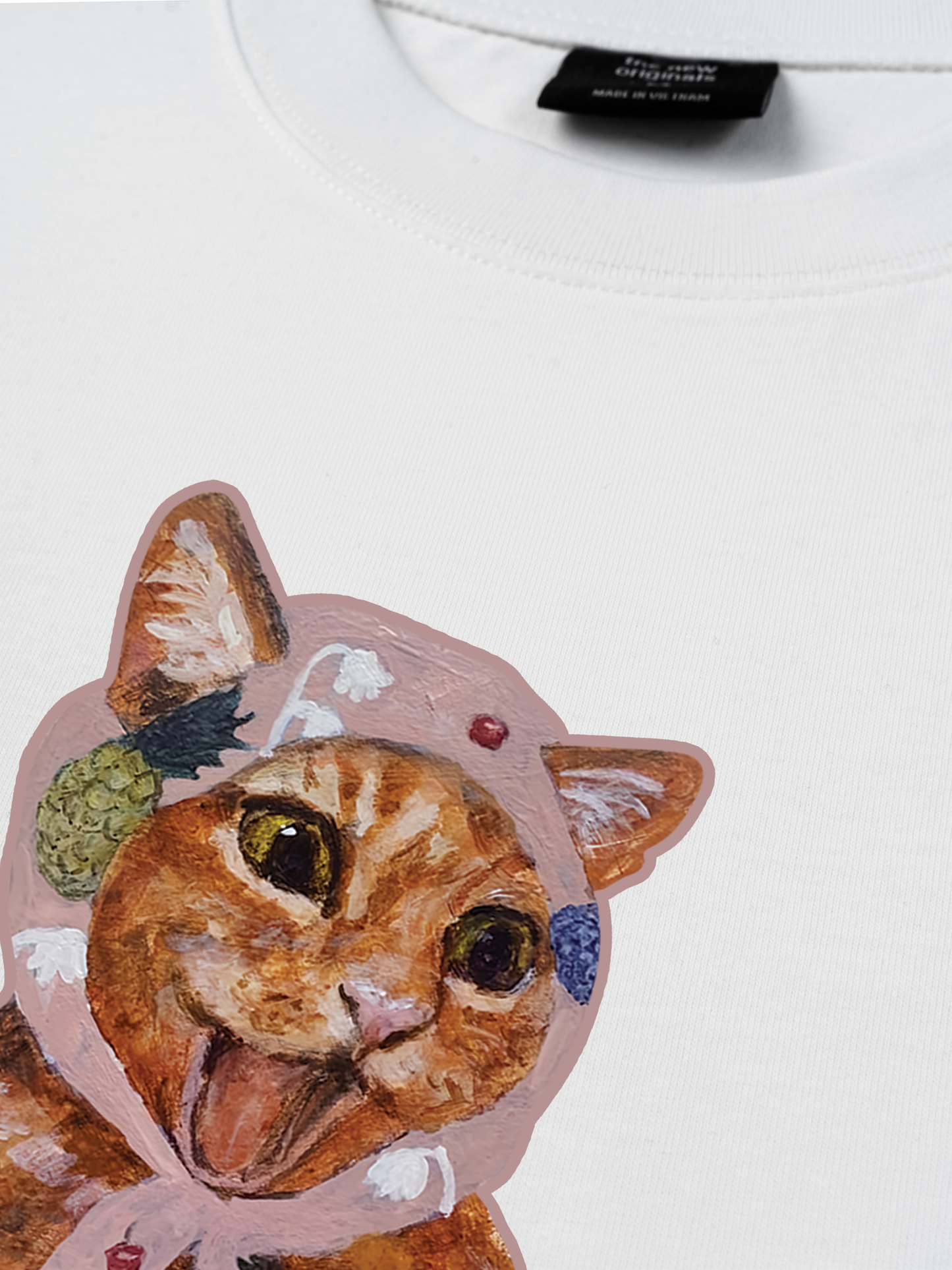 Áo Thun Relaxed Fit Crazy Cat