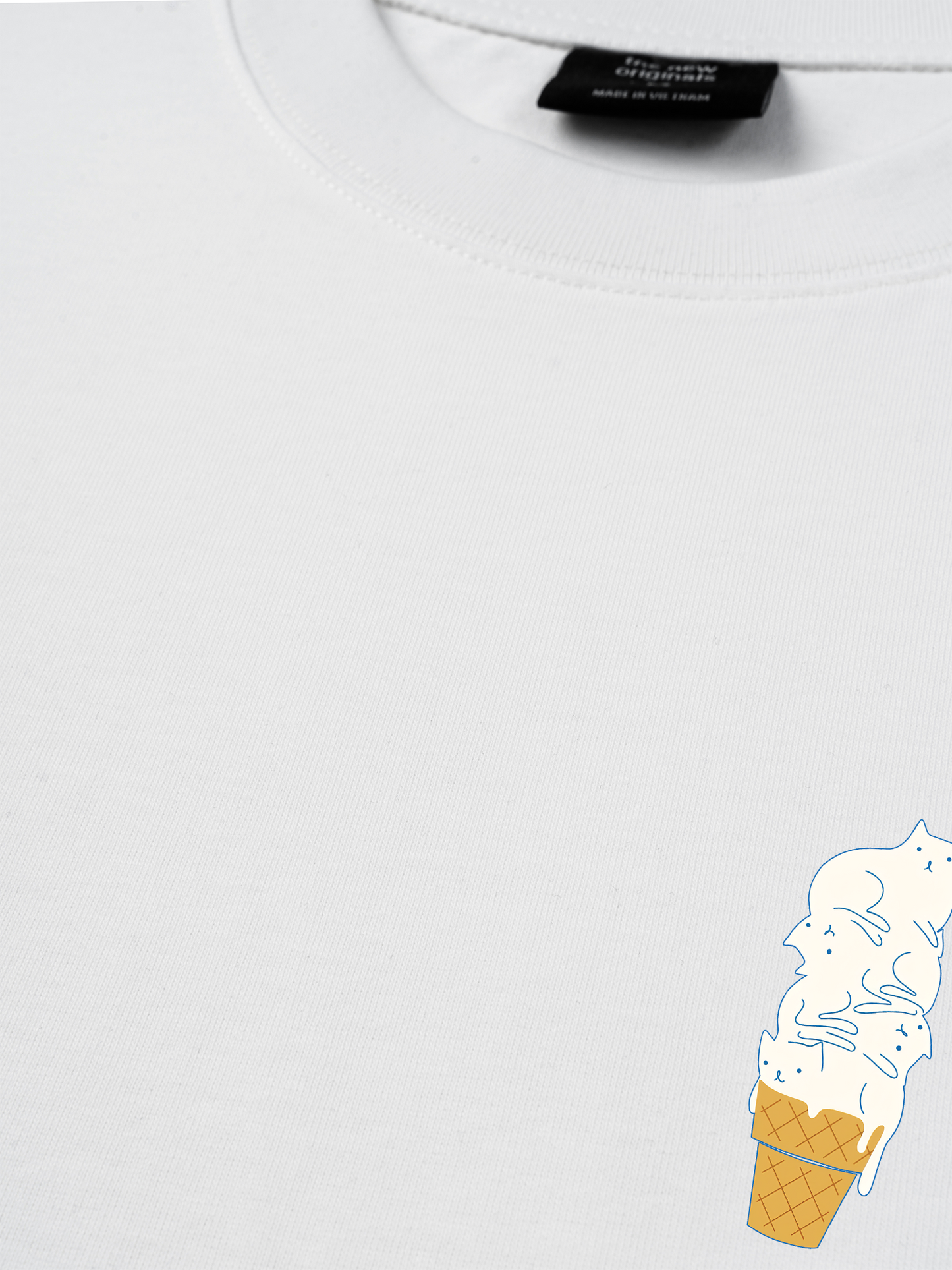 Áo Thun Relaxed Fit The Meow Ice Cream