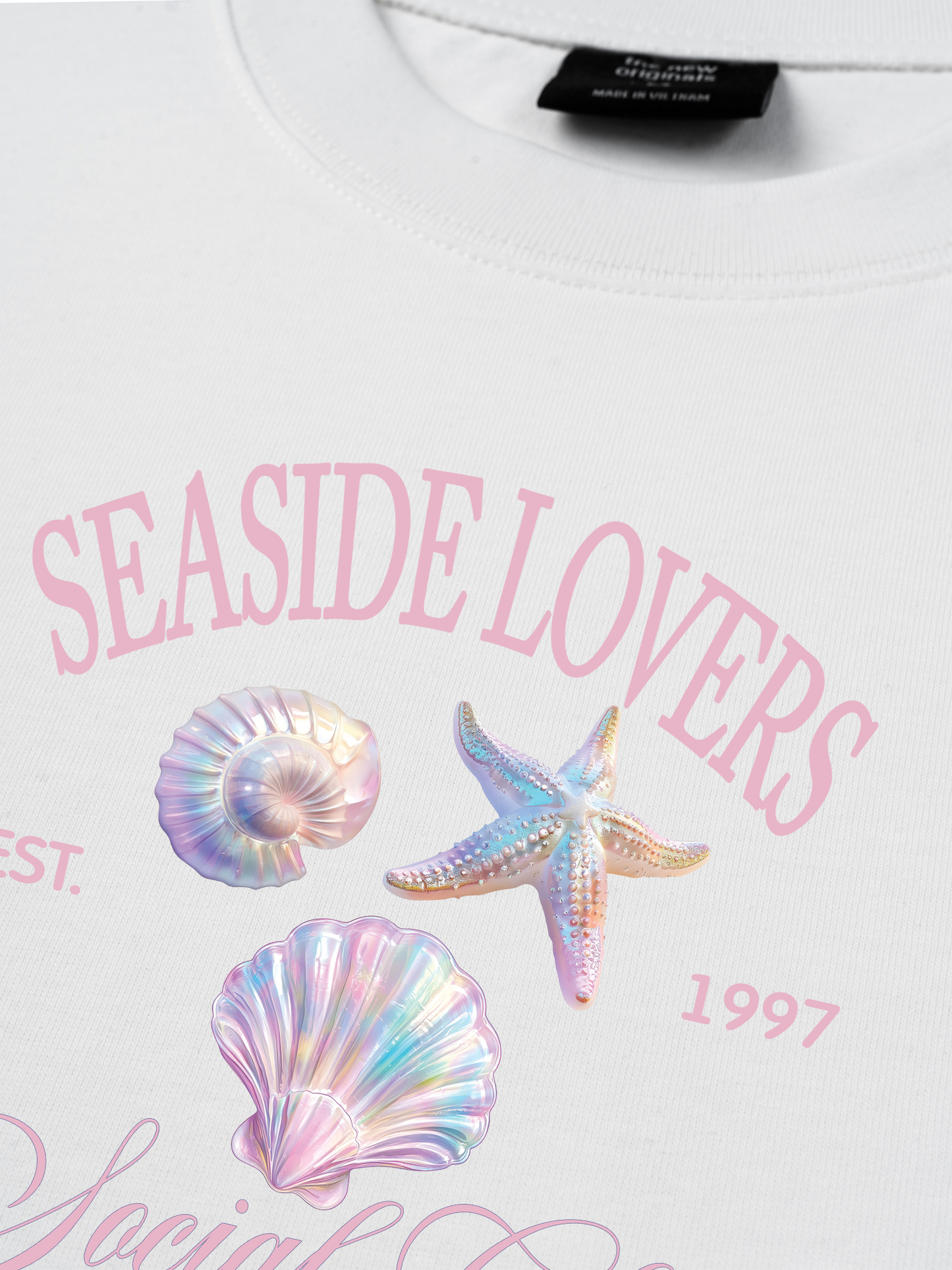 Áo Thun Relaxed Fit Ocean Hologram Seaside Lover