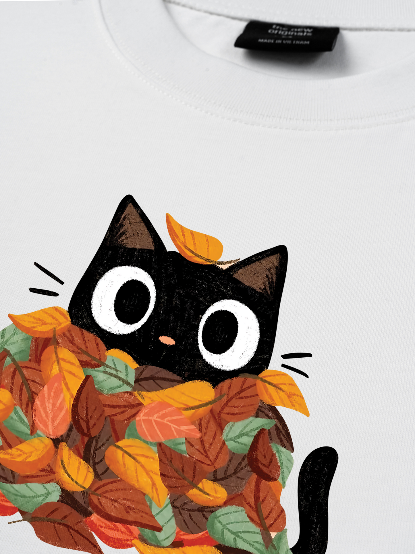 Áo Thun Relaxed Fit Autumn Vibes Purr-fect Autumn