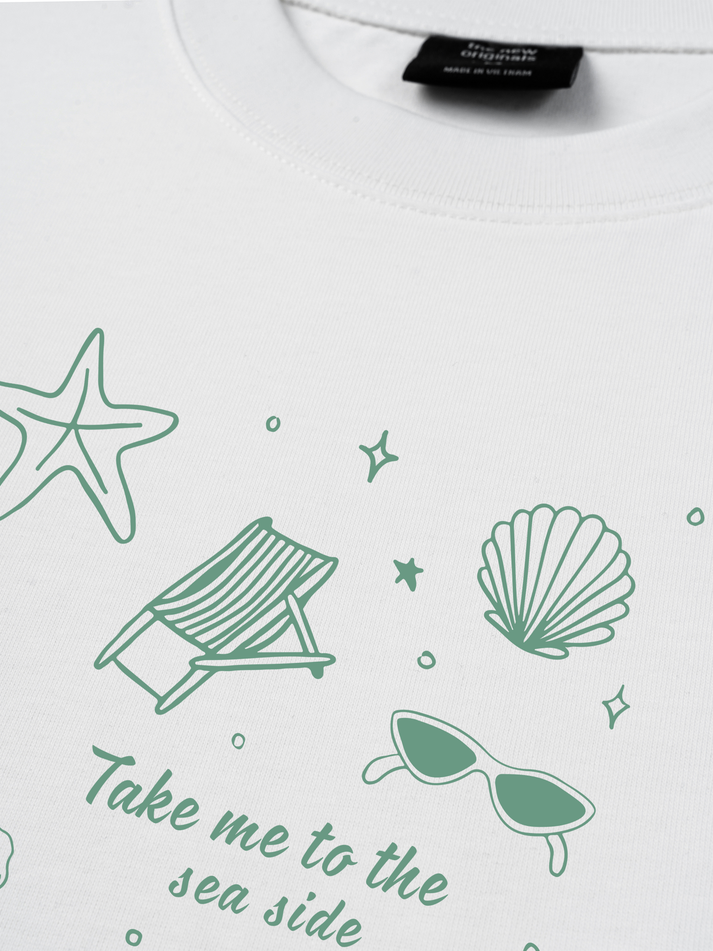 Áo Thun Relaxed Fit Take Me To The Sea Side