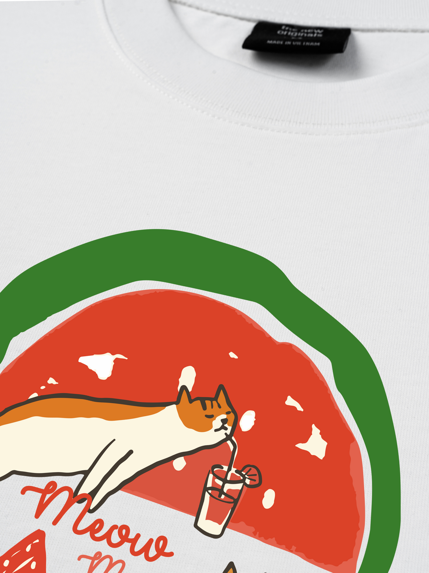 Áo Thun Relaxed Fit Meow Meow Watermelon