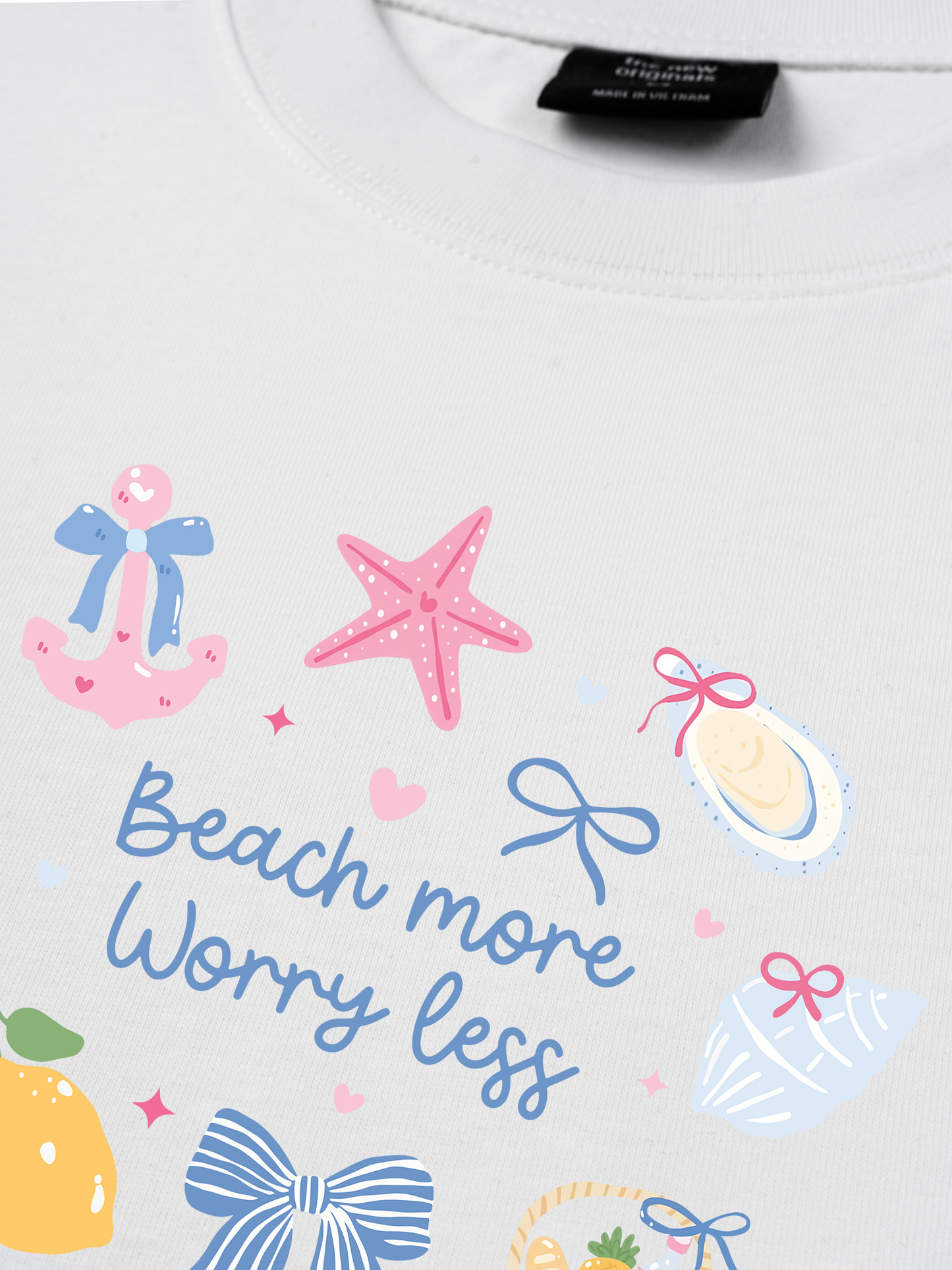 Áo Thun Relaxed Fit Beach More Worry Less