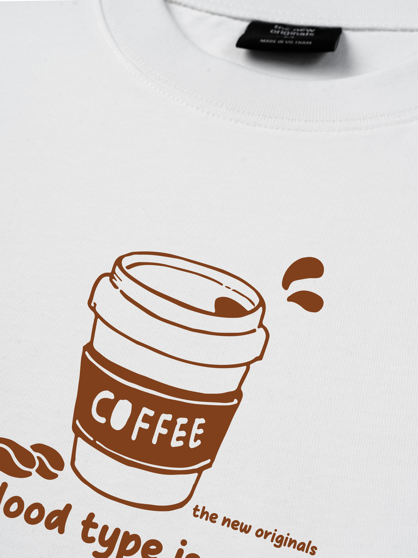 Áo Thun Relaxed Fit My Blood Type Is Coffee