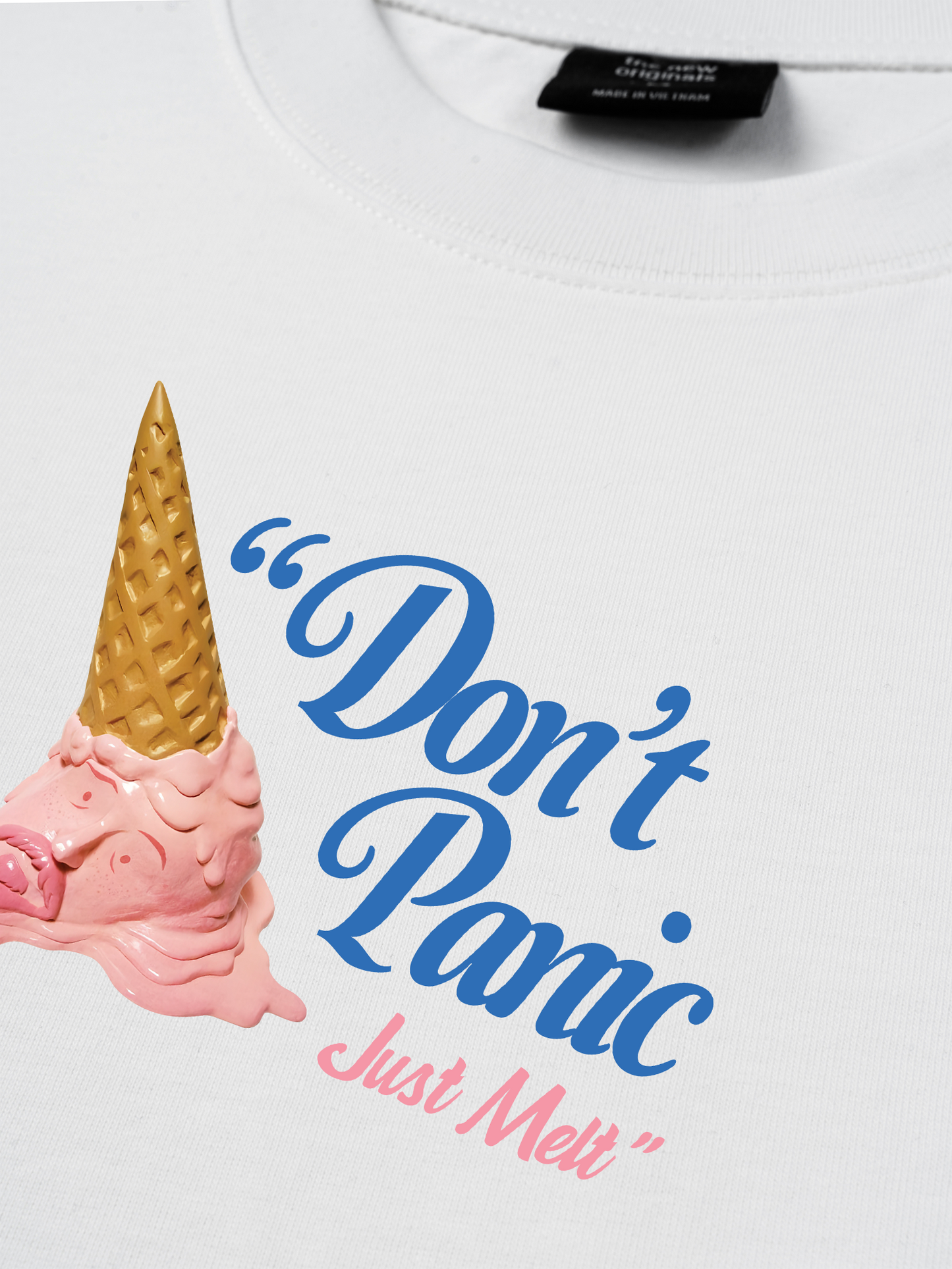 Áo Thun Relaxed Fit Don't Panic Just Melt