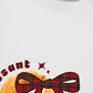 Áo Thun Relaxed Fit Sweet Pastry Red Plaid Bow
