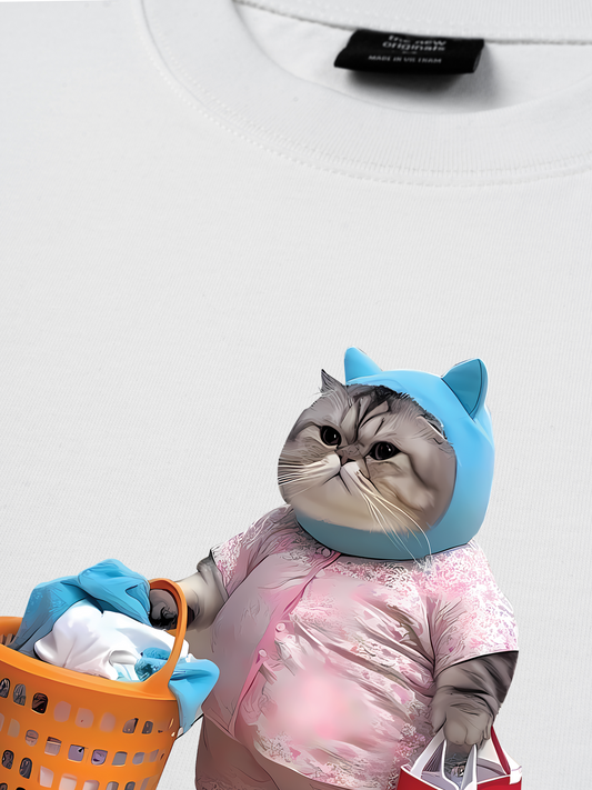 Áo Thun Relaxed Fit Animal Mood Mommy Meow