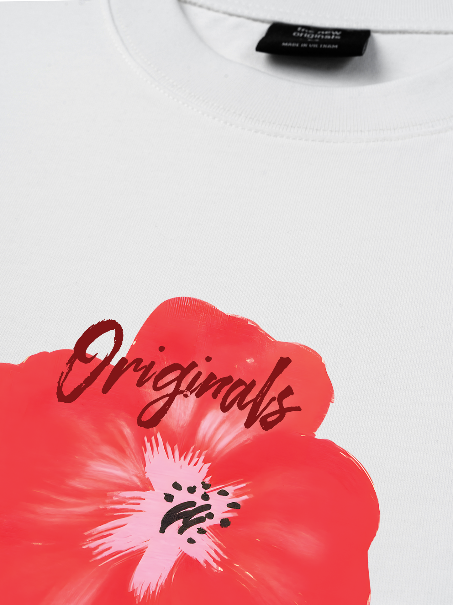 Áo Thun Relaxed Fit Summer Vibes Red Flower