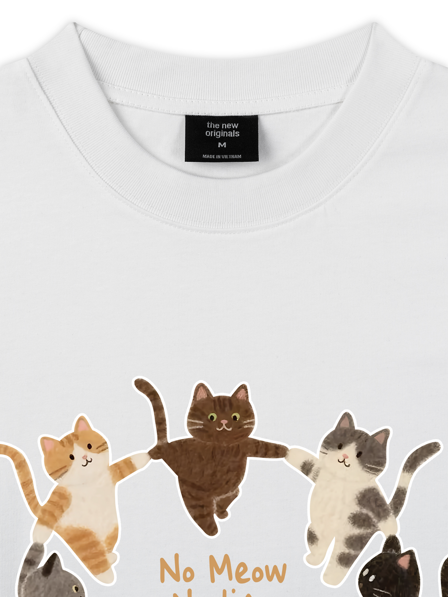 Áo Thun Relaxed Fit No Meow No Life