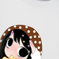Áo Thun Relaxed Fit Little Girl Brown Dots