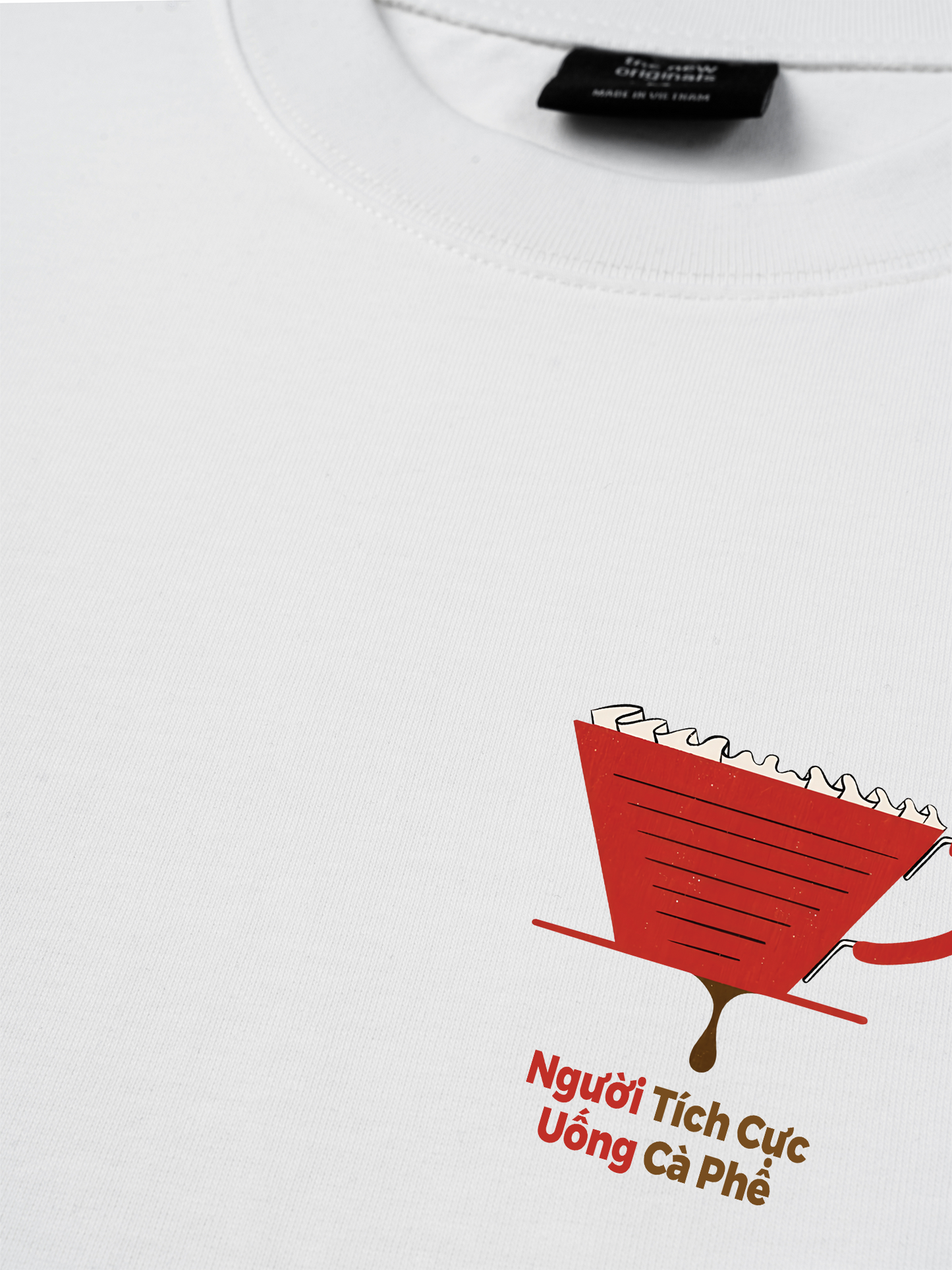 Áo Thun Relaxed Fit Người Tích Cực Uống Cà Phê