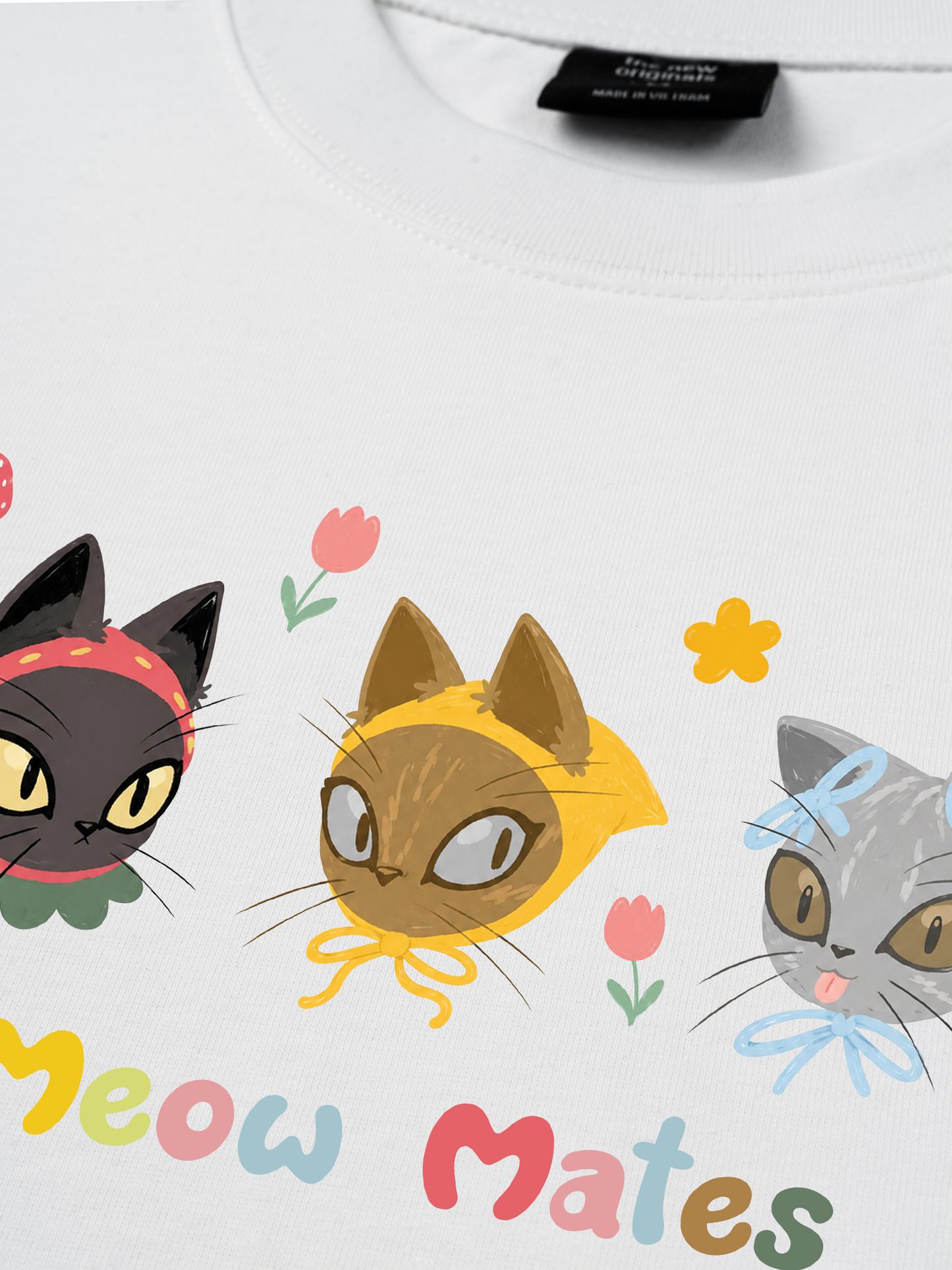 Áo Thun Relaxed Fit Meow Mates