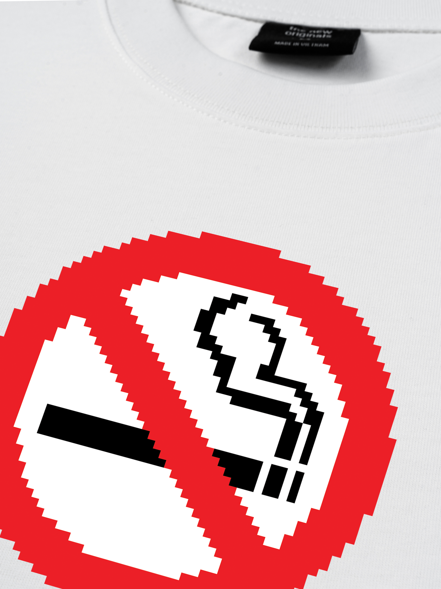 Áo Thun Relaxed Fit Pixel Universe No Smoking