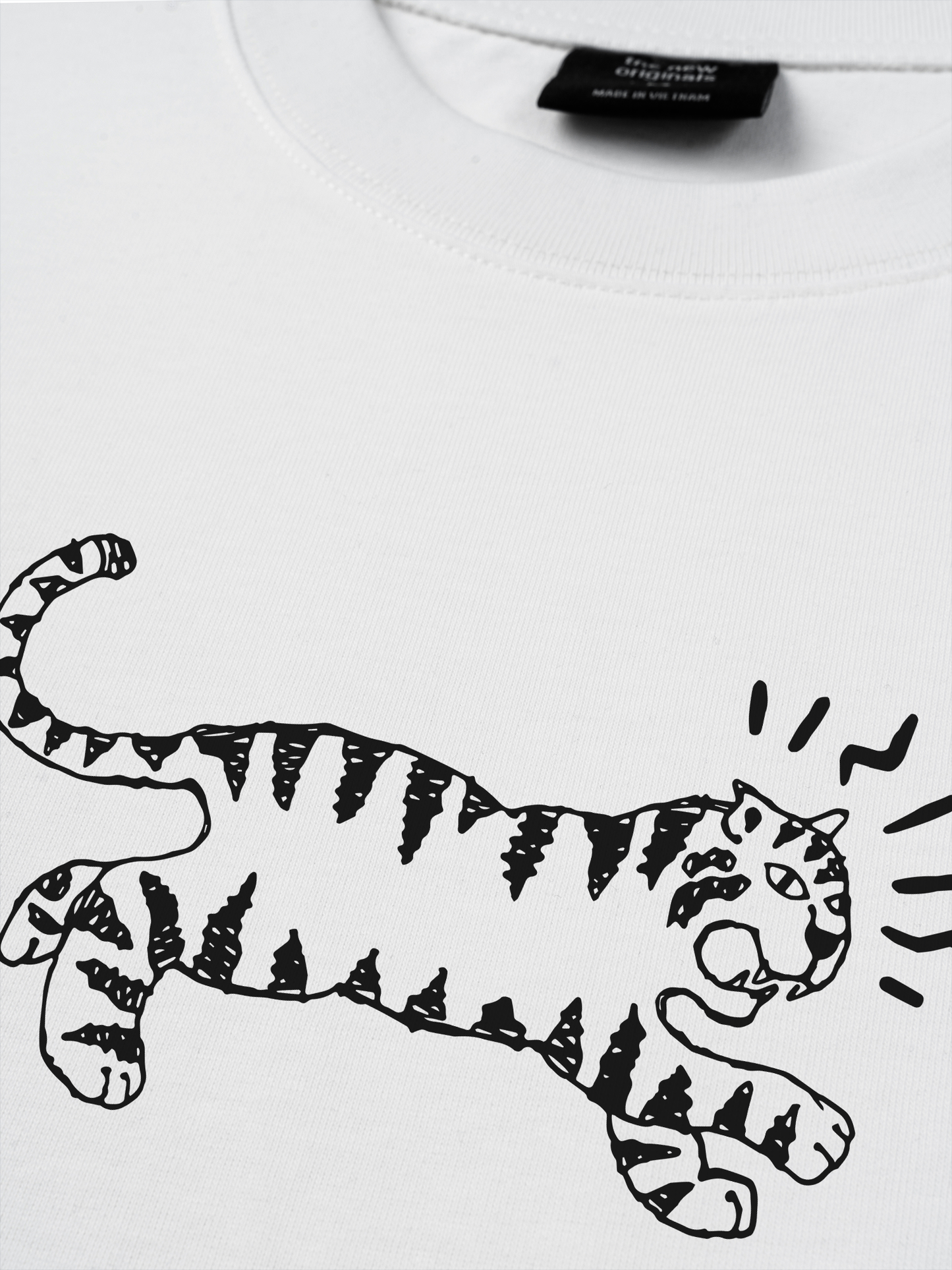 Áo Thun Relaxed Fit Tiger Sketch
