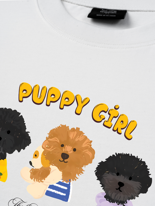Áo Thun Relaxed Fit Animal Puppy Girl