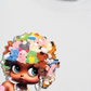 Áo Thun Relaxed Fit Colorful Plush Doll Head Cover Cartoon Girl