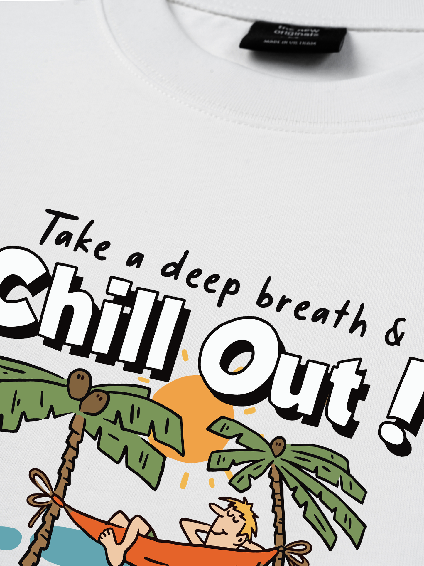 Áo Thun Relaxed Fit Summer Vibes Chill Out