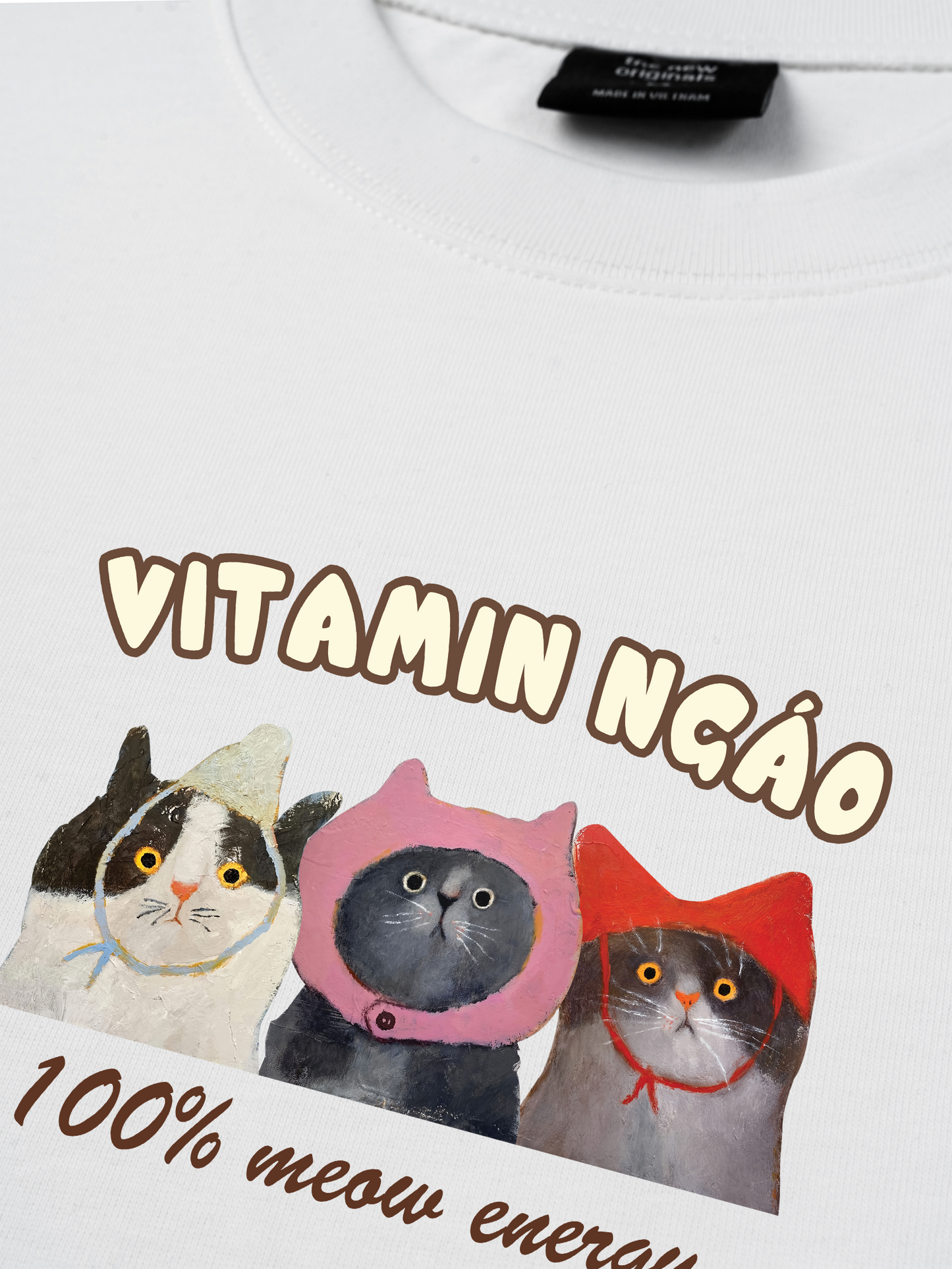 Áo Thun Relaxed Fit Vitamin Ngáo