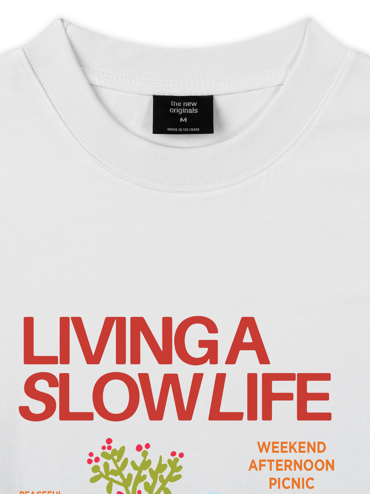 Áo Thun Relaxed Fit Living A Slow Life