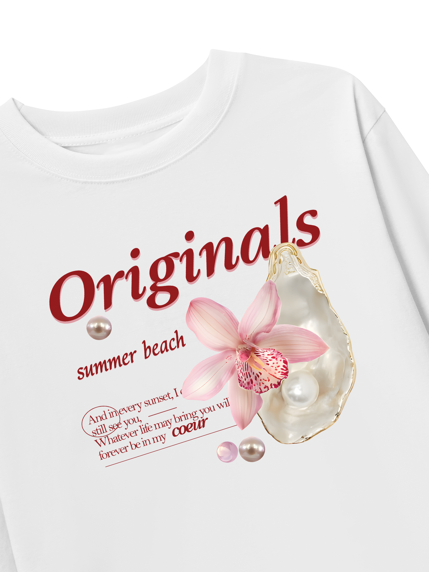 Áo Thun Dài Tay Summer Vibes Flower With Peal
