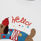 Áo Thun Relaxed Fit Animal Hello Cute Puppy