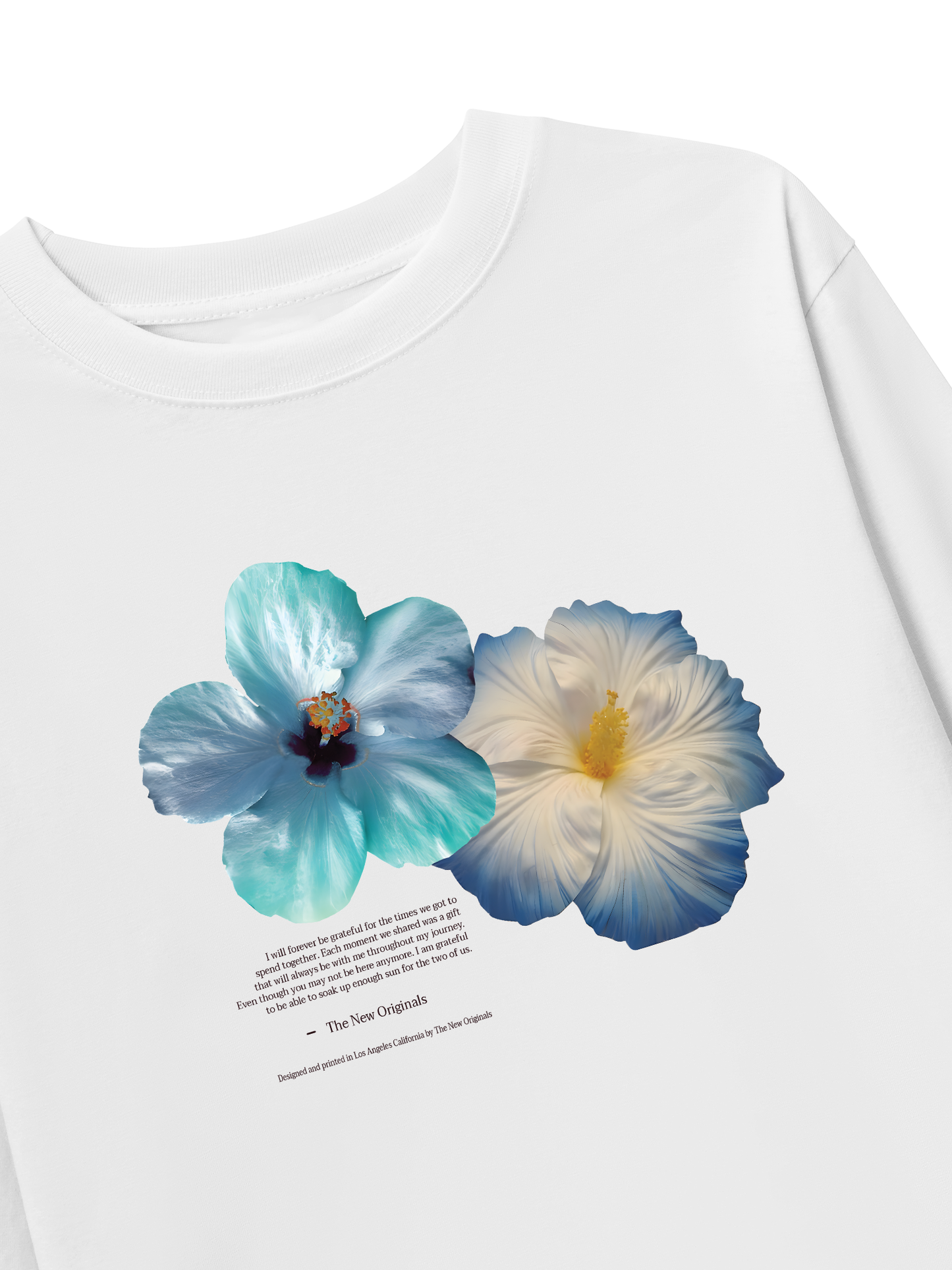 Áo Thun Dài Tay Summer Vibes Souble Blue Flower