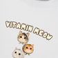 Áo Thun Relaxed Fit Four Cat Vitamin Meow