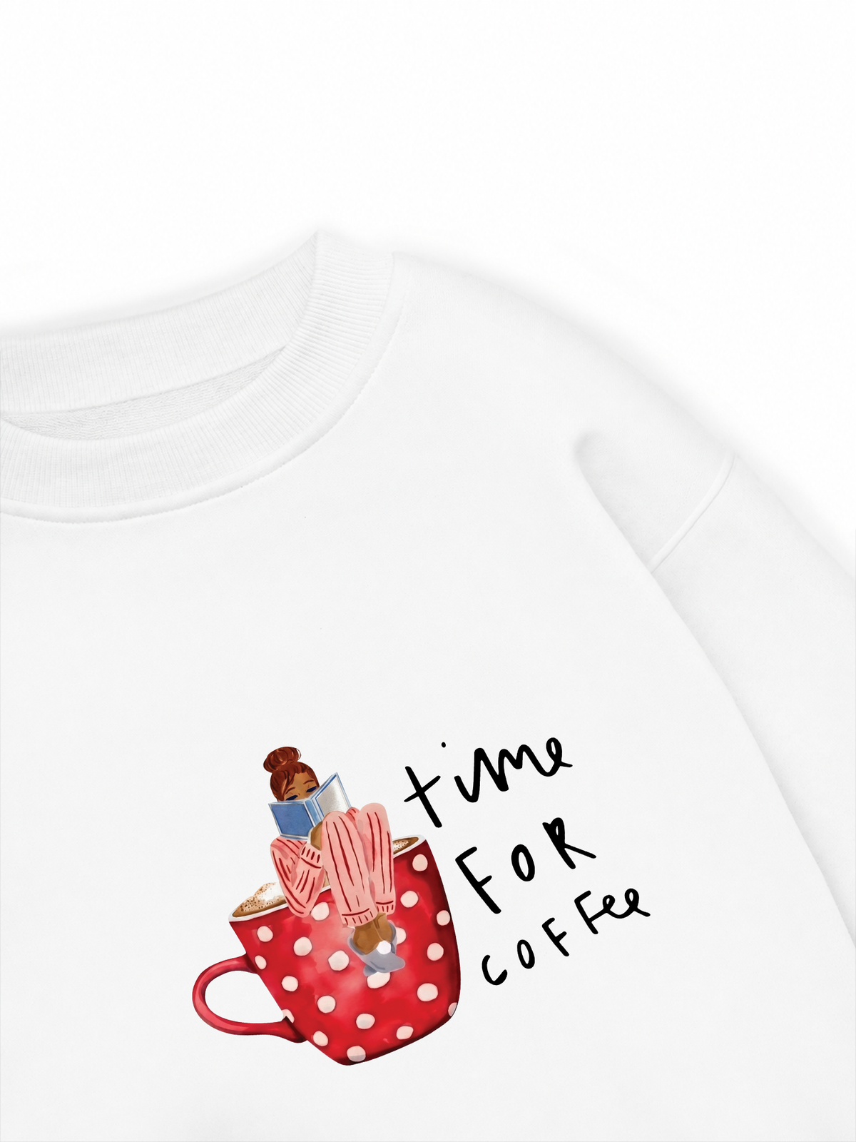 Áo Sweater Nỉ Hai Da Time For Coffee