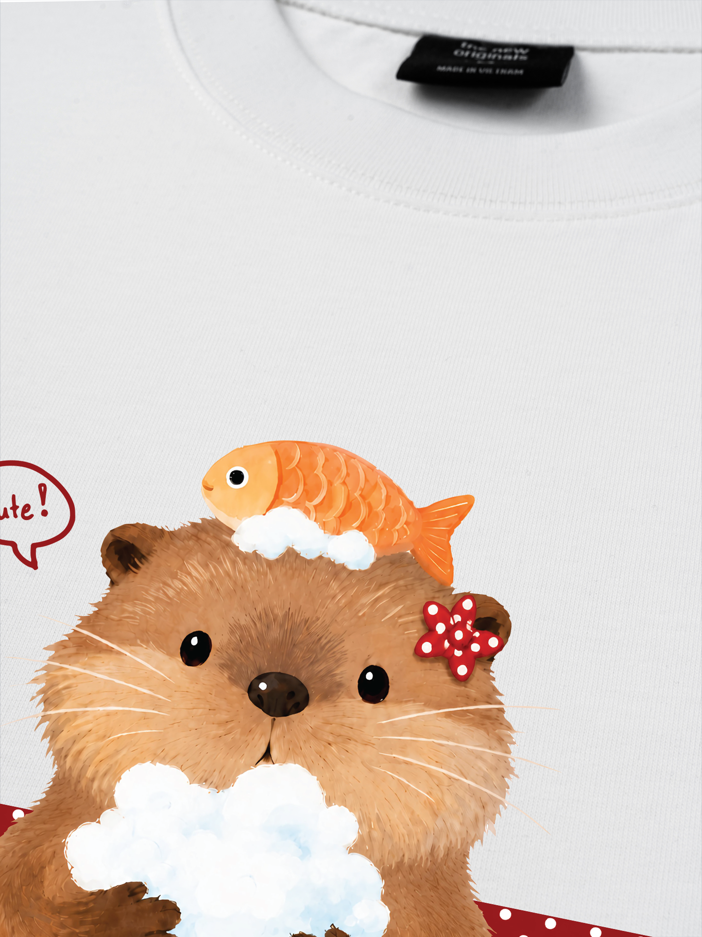Áo Thun Relaxed Fit Animal Mood Bubble Beaver