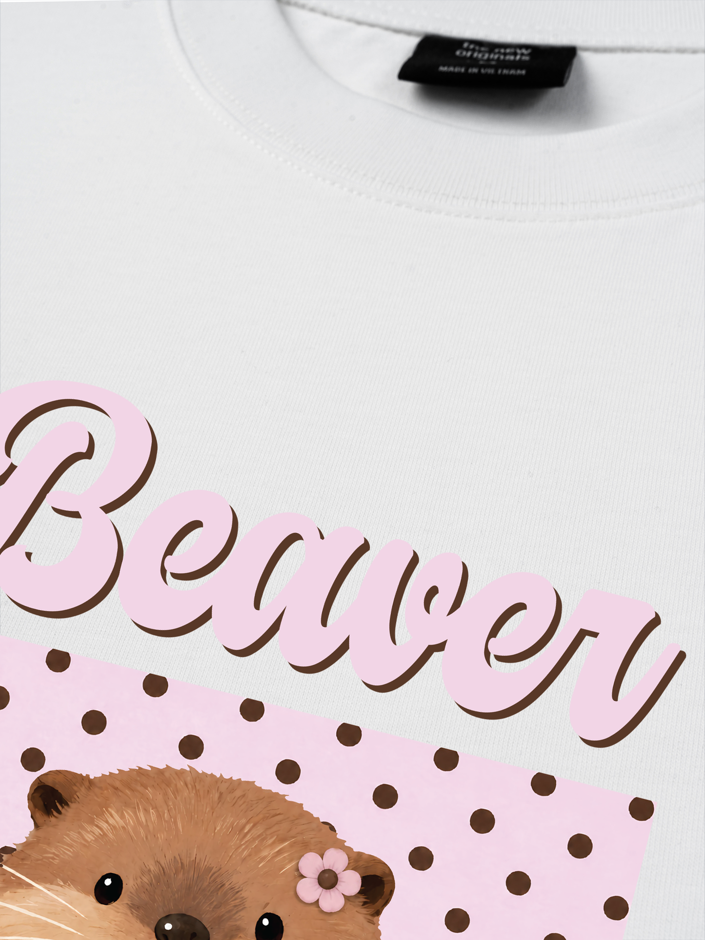 Áo Thun Relaxed Fit Animal Mood Sweet Beaver