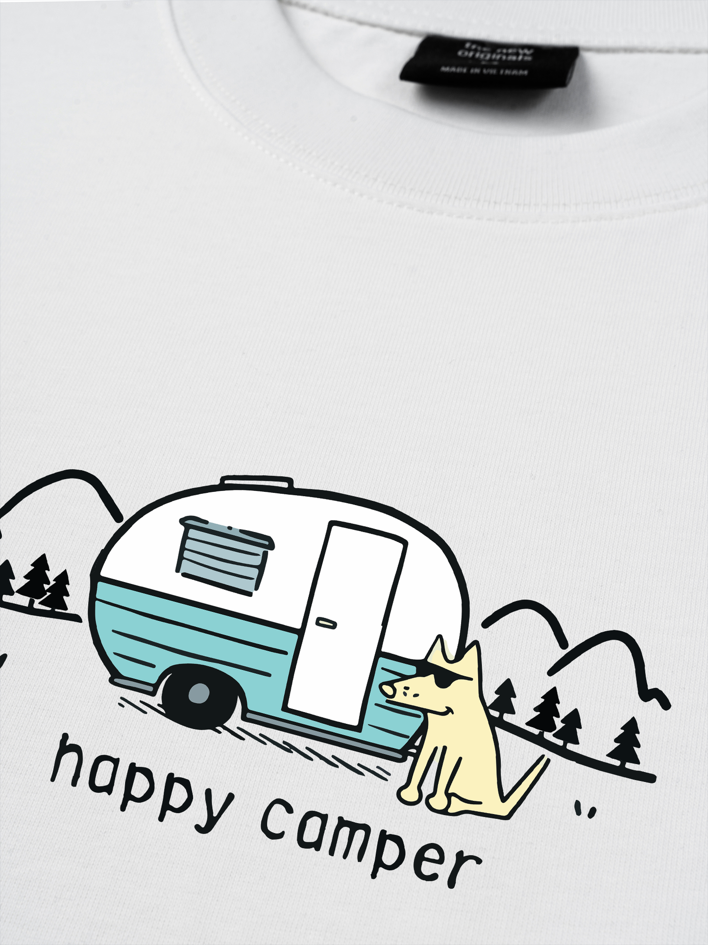 Áo Thun Relaxed Fit Go Outside Happy Camper