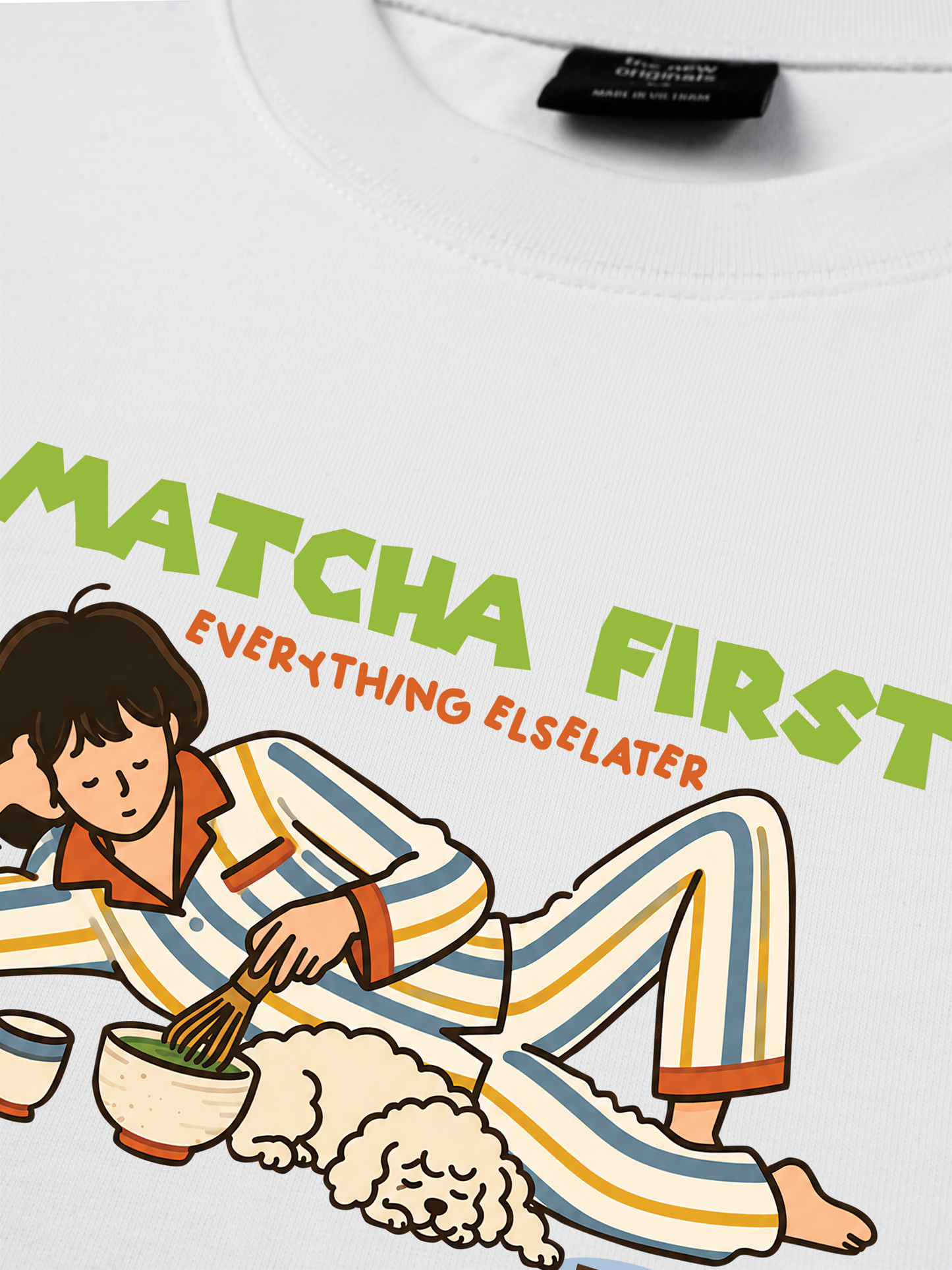 Áo Thun Relaxed Fit Matcha First