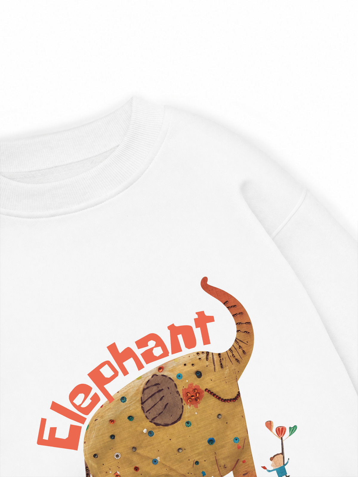 Áo Sweater Nỉ Hai Da Animal Elephant