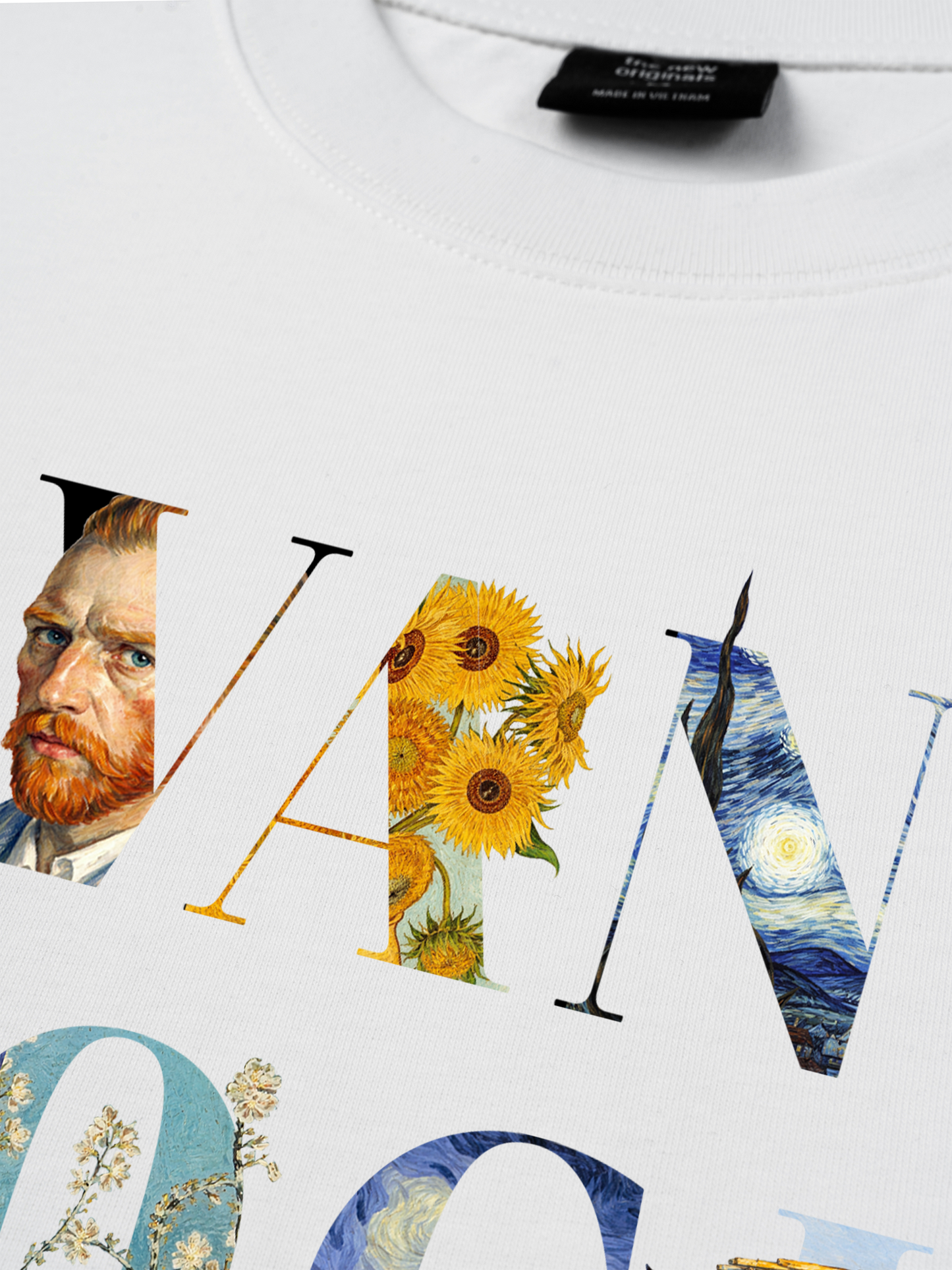 Áo Thun Relaxed Fit Masterpiece Van Gogh Typography