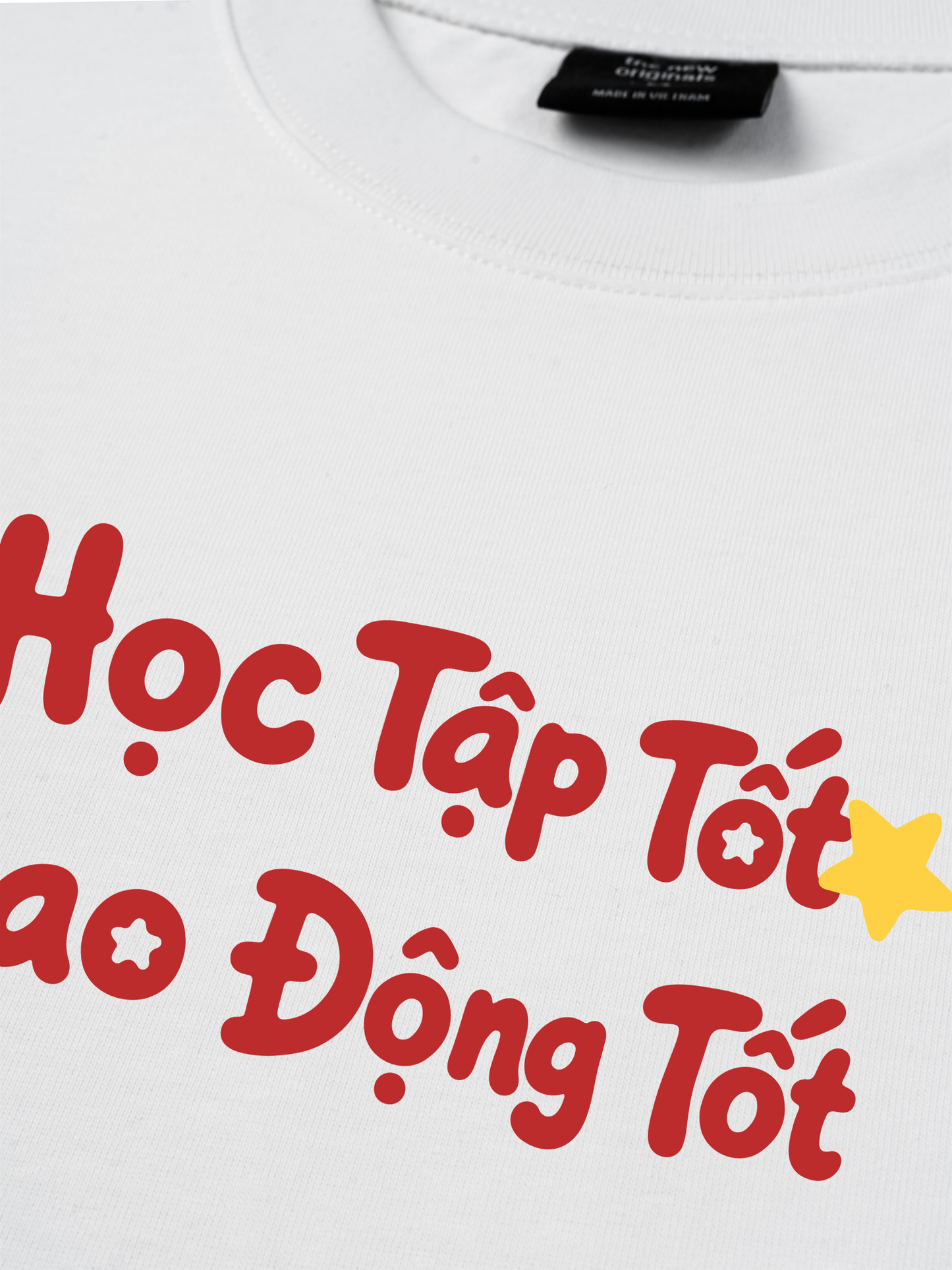 Áo Thun Relaxed Fit Học Tập Tốt, Lao Động Tốt