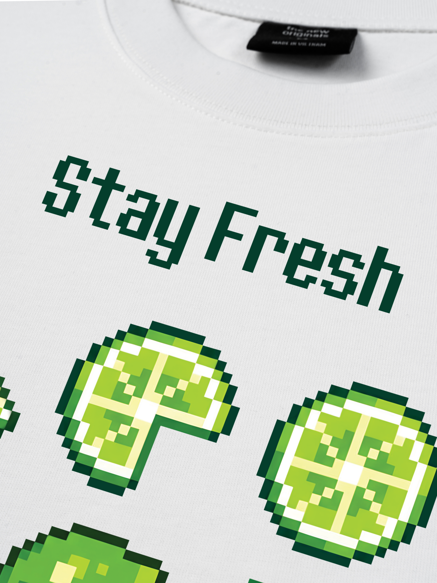 Áo Thun Relaxed Fit Summer Vibes Stay Fresh Stay Zesty