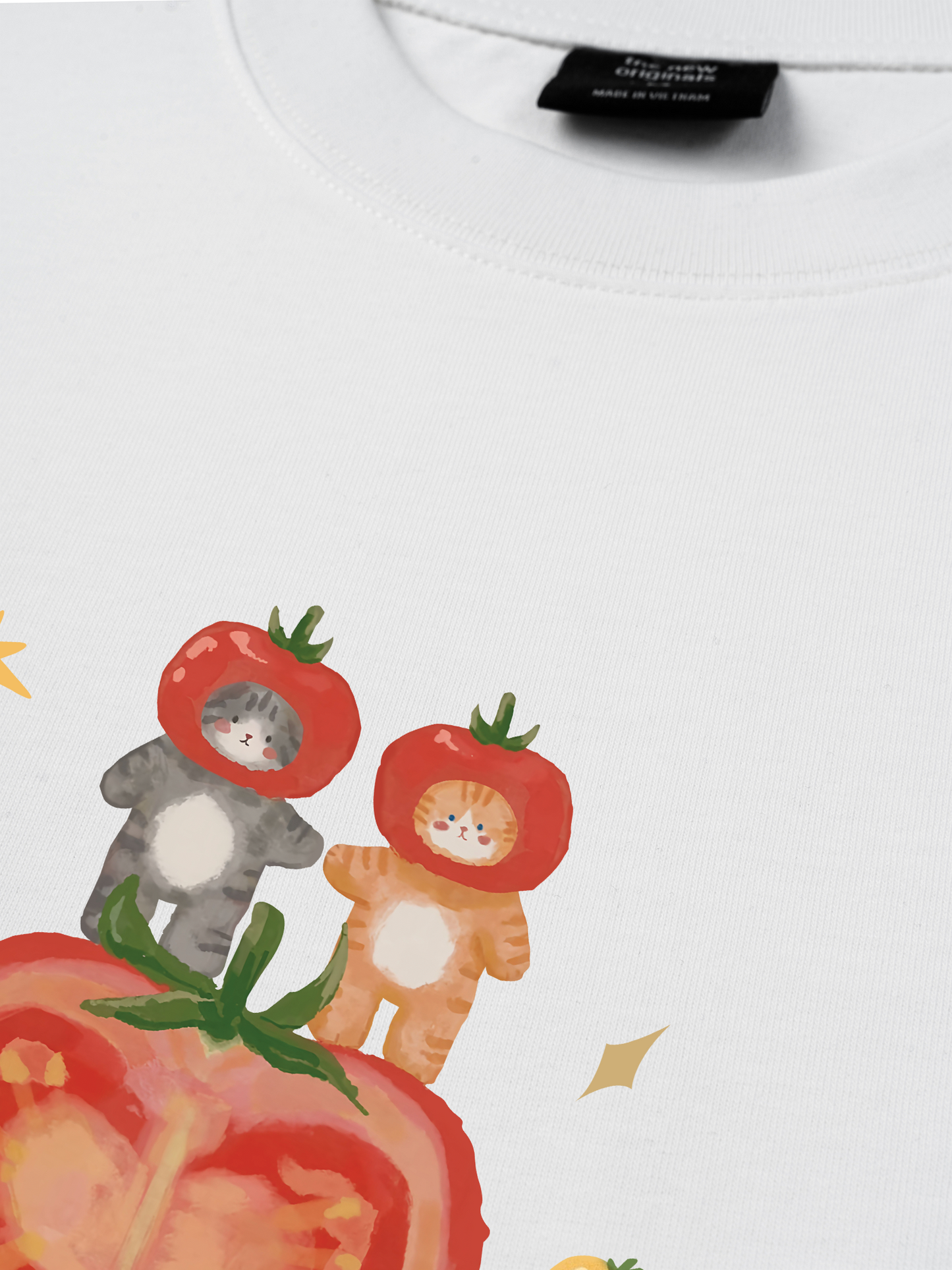 Áo Thun Relaxed Fit Summer Vibes Kitty Summer
