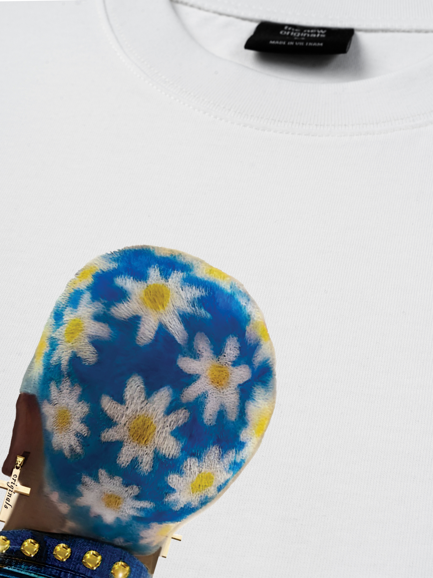 Áo Thun Relaxed Fit Blue Daisy Hairstyle