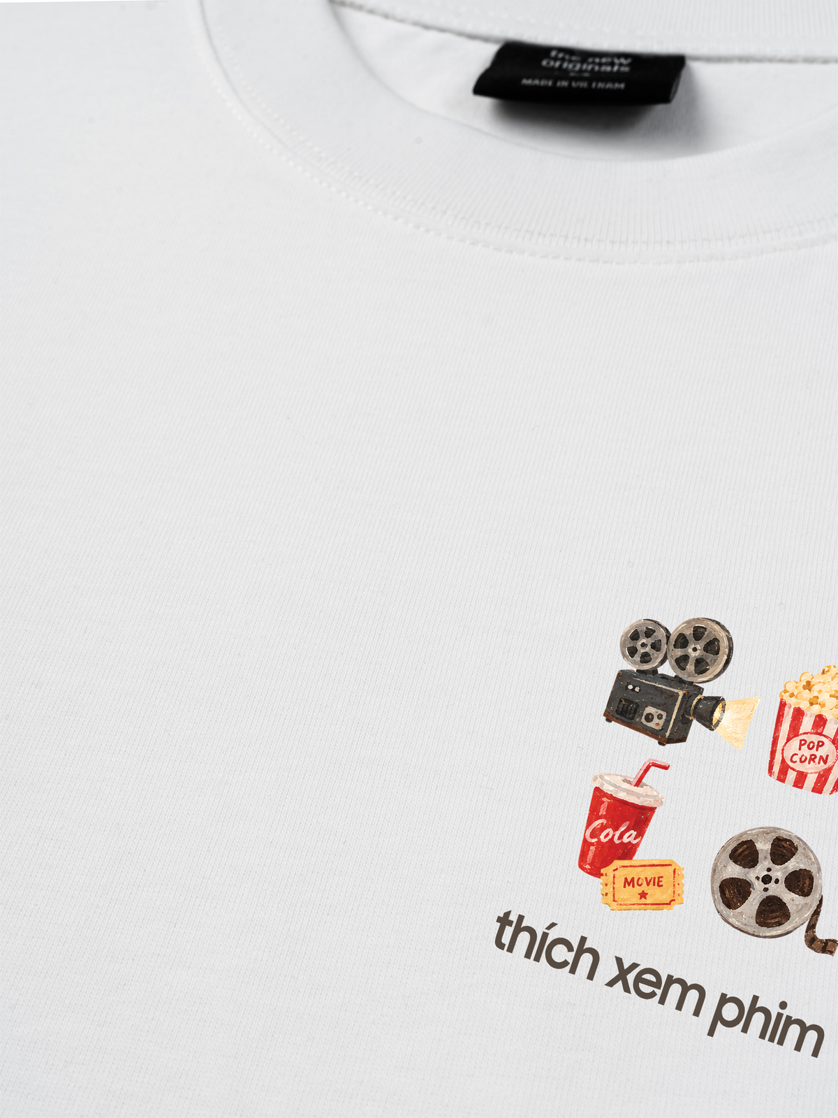 Áo Thun Relaxed Fit Thích Xem Phim