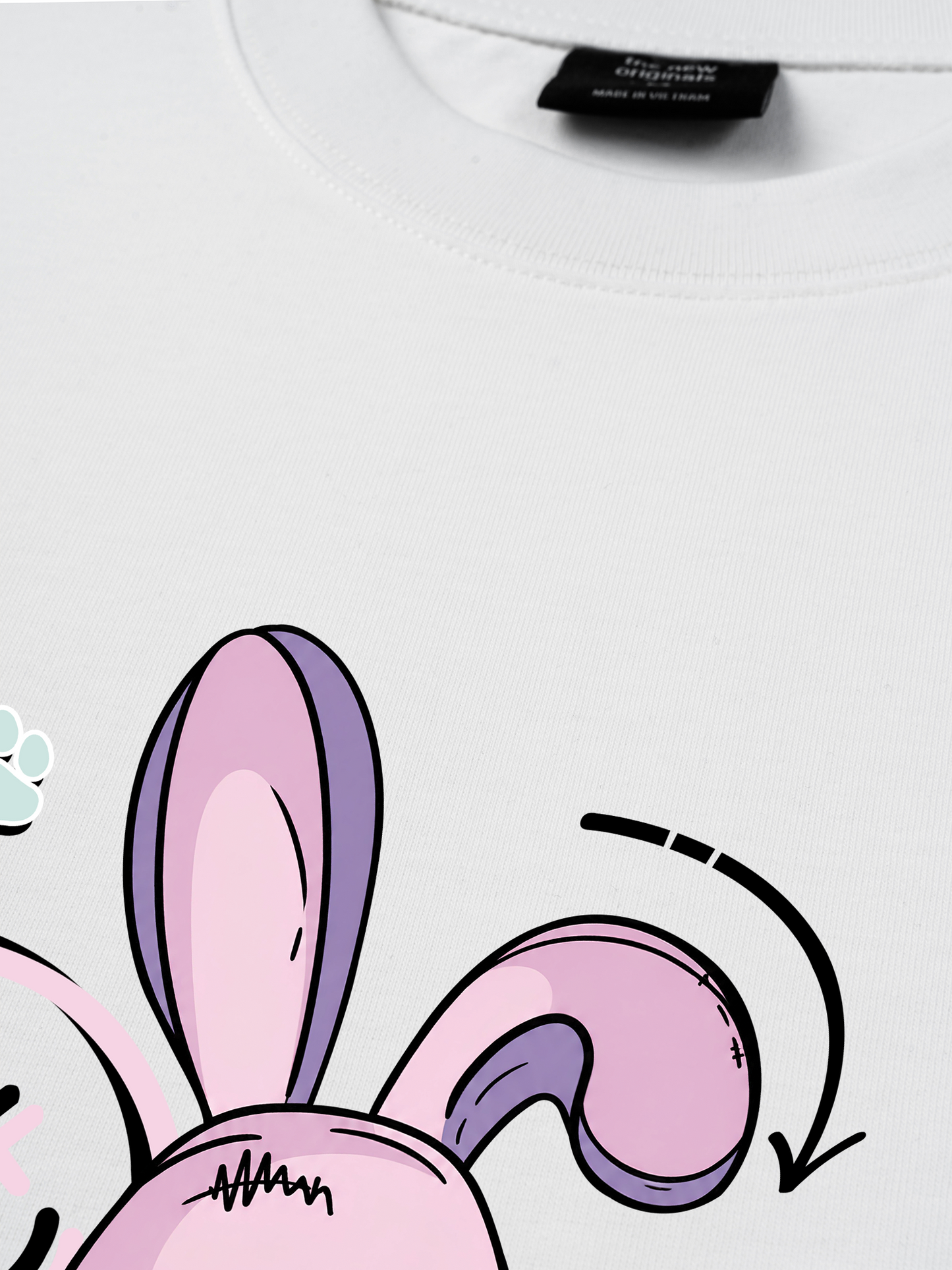 Áo Thun Relaxed Fit Rabbit Smile Face