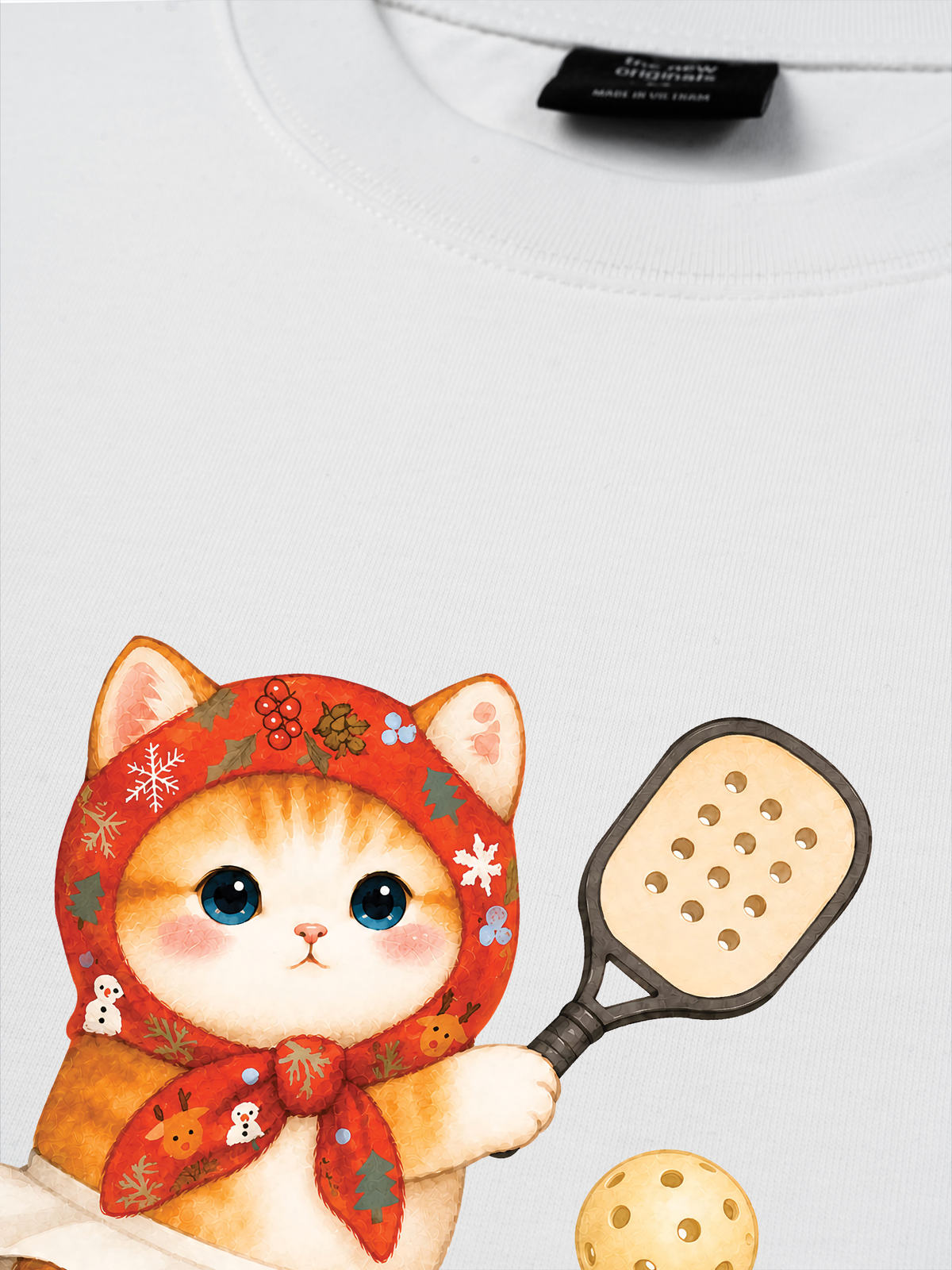 Áo Thun Relaxed Fit Pickleball Girl Meow